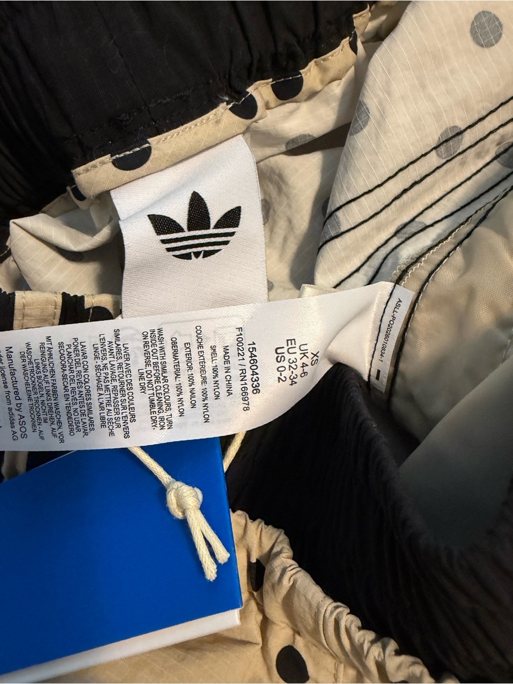 NWT adidas Originals x ASOS Stone and Black Polka Dot Track Jacket & Pants - Picture 10 of 10